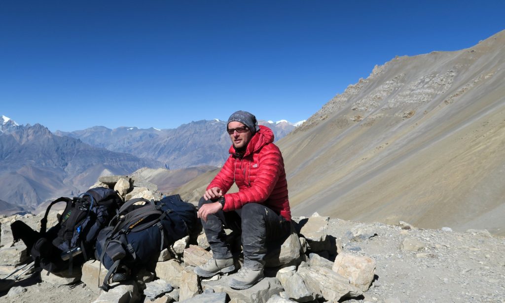 Pri zostupe z Thorong La pass do Muktinath, Rudolf Šimurka